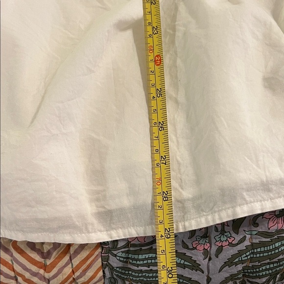 Talbots White Tunic with Multicolor Embroidery, NWOT, XL - Picture 4 of 7